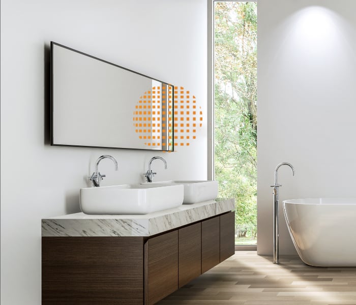 Spiegel met verwarming in badkamer infrarood spiegel beste elektrische verwarming badkamer Infrarood spiegelverwarming verwarming badkamer elektrisch