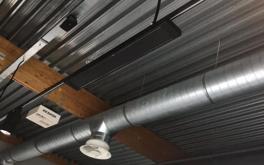 Verwarming garage infrarood panelen in de garage