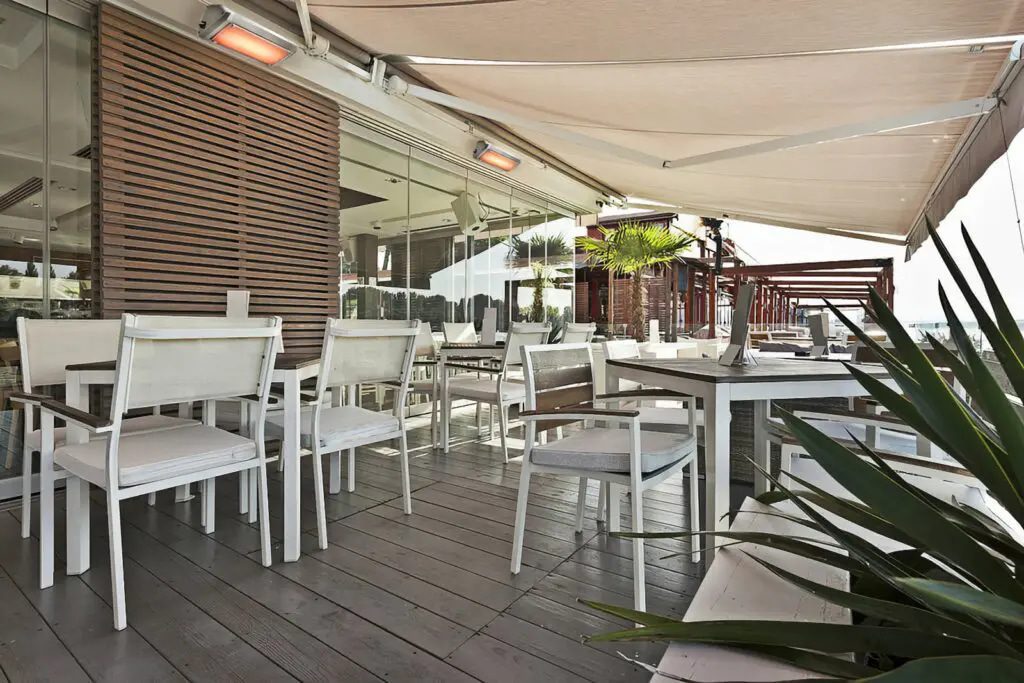 serre verwarming terras verwarmer hoe ver straalt een infrarood paneel design terrasverwarmer heatstrips