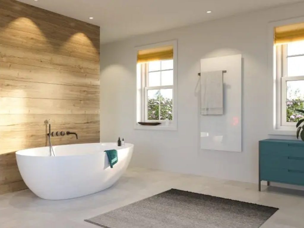 Badkamer verwarming wandmontage