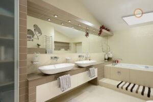 energiezuinig badkamer verwarmen infrarood plafond badkamer