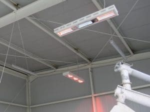 filterglas infrarood verwarming IR c straling magazijn verwarming
