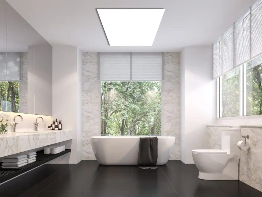 badkamerverwarming infrarood plafondpanelen badkamer plafondverwarming badkamer