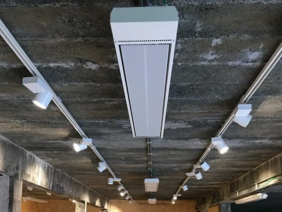 industriele heater voor magazijn IPx5 ecosun infrarood paneel